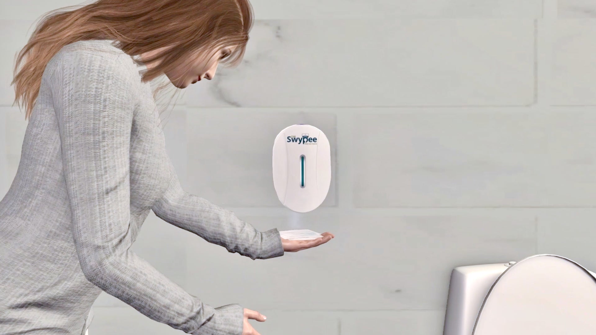 Load video: Father goes to the toilet and leaves drops on the seat for his wife to unexpectedly find. She tries to educate him and their son on cleaning up after themselves, but they don&#39;t listen. She researches and finds The Swypee. After purchasing it, her family start using it and she can finally go to the toilet in peace.